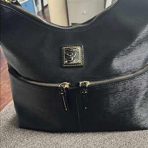 Dooney & Bourke Black Textured Leather Bag